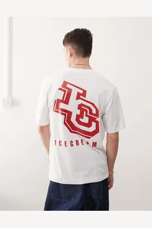 ICECREAM Kraftig T-shirt med logoprint på ryggen