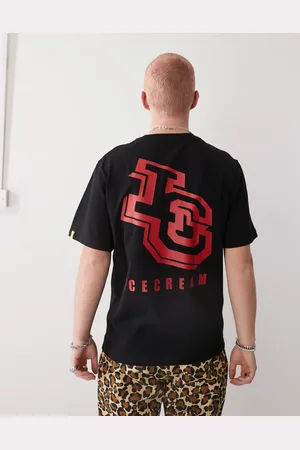ICECREAM Kraftig T-shirt med logoprint på ryggen