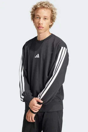 adidas Essentials - sweatshirt i french terry med 3 striber