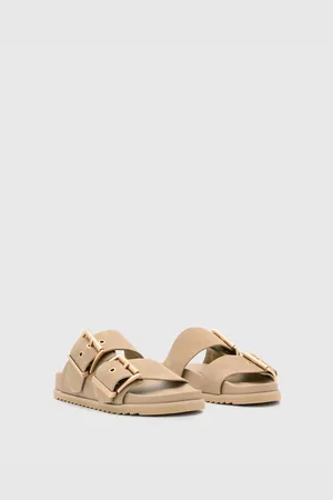 AllSaints Sian - Sandfarvede sandaler i læder-Brun