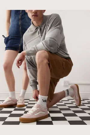 Vans Rowley Classic - Lyserøde sneakers i ruskind med gummisåler
