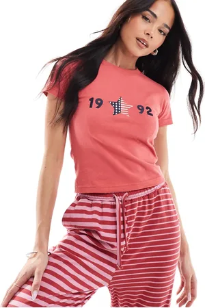 Daisy Street Og cropped baby-t-shirt med 