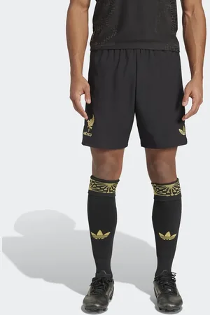 adidas Mexico 25 - Sorte shorts med guldfarvede detaljer