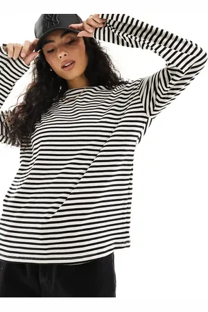 Pieces® Superblød T-shirt med lange ærmer og -Multifarvet
