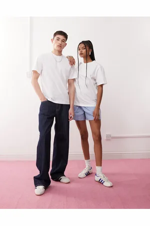 Reclaimed Unisex-T-shirt med korte ærmer i kraftigt materiale i firkantet pasform