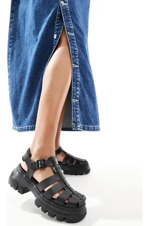 Tommy Hilfiger Sorte fiskersandaler