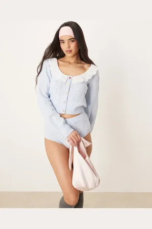For Love & Lemons Cupid - kabelstrikket cardigan - Del af sæt