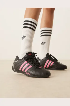 adidas AdiRacer - Sorte og pink lave sneakers