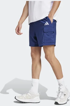 adidas Essentials - Chelsea - Mørkeblå/hvid cargoshorts med lille logo