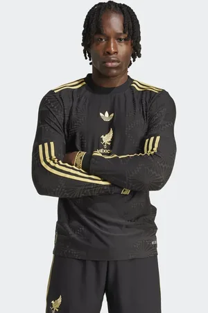 adidas Trøje med lange ærmer og guldfarvet Mexico-design