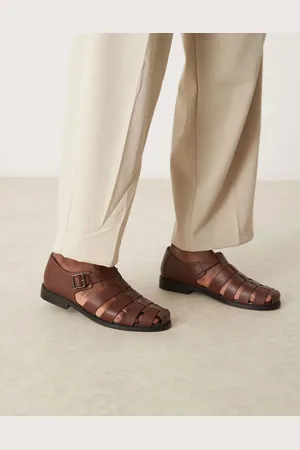 ASOS Romerske sandaler i brunt læder fra