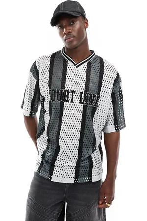 Bershka Jersey i mesh med korte ærmer