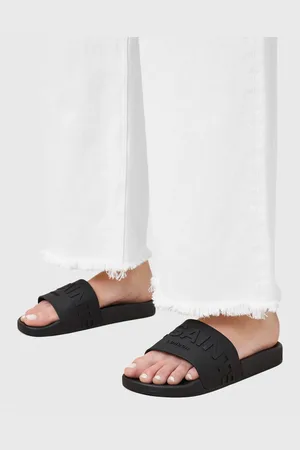 AllSaints Biggy - Sorte sliders i gummi