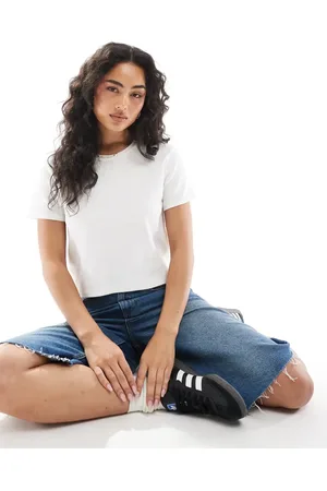 Monki Og krympet T-shirt
