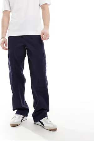 ASOS Cargobukser med vide ben-Brun
