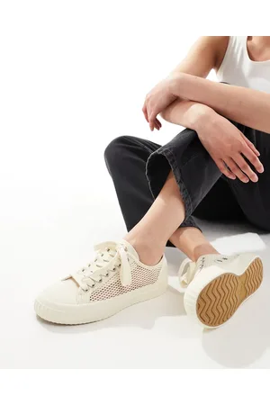 Fred Perry Hughes - Beige sneakers i mesh-Neutral