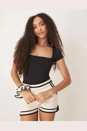 Free People Clean Lines - baby-T-shirt med firkantet hals