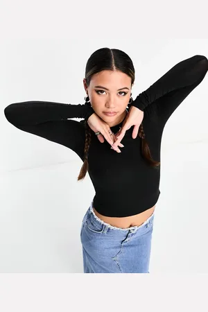 Weekday Langærmet slim-T-shirt