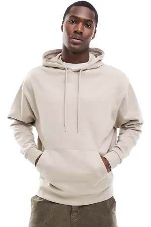 ASOS Oversized hættetrøje i beige-Neutral