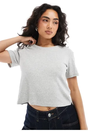 Monki Og krympet T-shirt