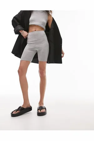 Topshop Gråmelerede basis-leggingsshorts