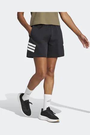 adidas Future Icons - Sorte shorts med 3 striber
