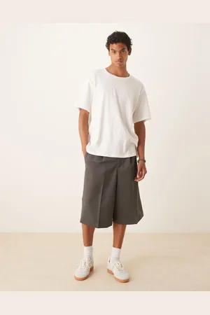 ASOS Elegante oversized bermudashorts med plisseringer foran