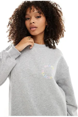 ASOS ASOS DESIGN Weekend Collective - sweatshirt med pastelfarvet logo