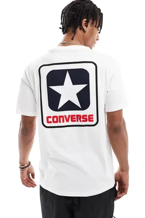 Converse T-shirt med rygprint i fra