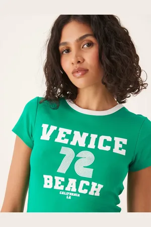 Gina Tricot T-shirt med korte ærmer og 