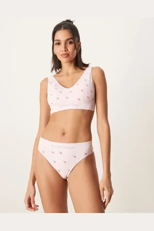 Boux Avenue G-streng med roseprint