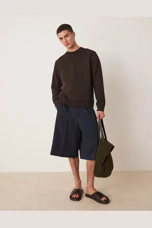 ASOS Elegante oversized bermudashorts med plisseringer foran