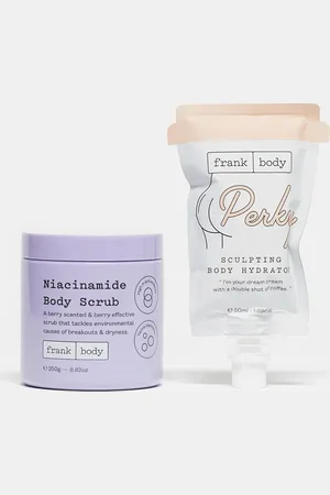 Frank Body Niacinamide Body Scrub 250 g with (Gratis gave - Perky Sculpting Hydrator 50 ml)