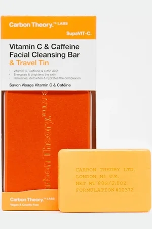 Carbon Theory Sæt med rensesæbe til ansigtet med C-vitamin og rejsedåse