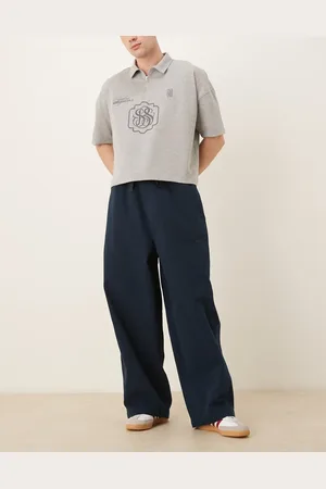 ASOS Oversized faldskærmsbukser med løbesnor