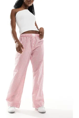Cotton On Cotton On - Røde boksershorts i boyfriend fit med gingham-tern