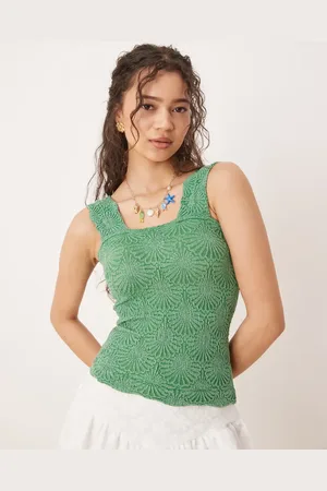 Free People Love Letter - Grøn cami-top