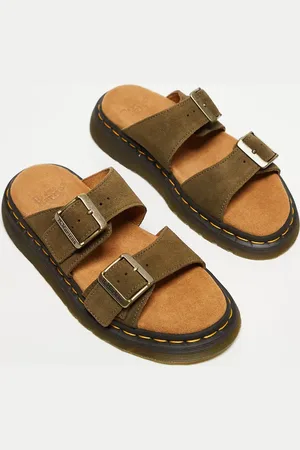 Dr. Martens Dr. Martens - Josef - Unisex - Mørke olivengrønne sliders