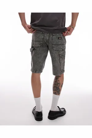 Dickies Garyville - Vasket denimshorts med tømrerdetaljer i regular fit