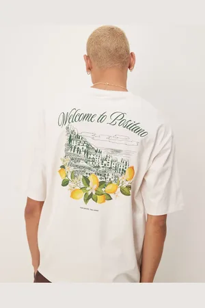 SELECTED Cremehvid oversized T-shirt med 