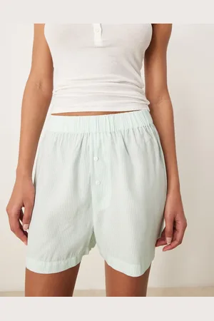Luna Grønne og stribede boksershorts