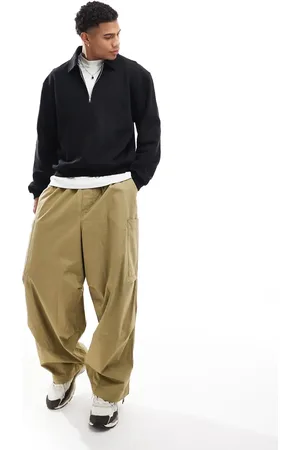 ASOS , oversized og firkantet sweatshirt med kvart lynlås