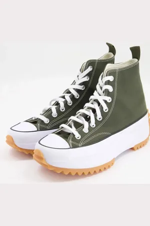 Converse Run Star Hike Hi - Kakigrønne sneakers