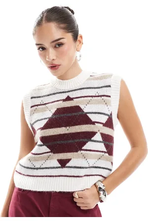 ASOS Strikket tanktop med argyle-tern