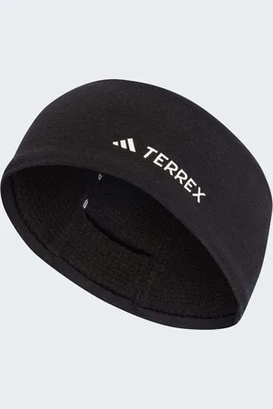 adidas Terrex - COLD.RDY - Sort pandebånd med hvidt logo i merinould