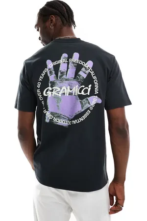 Gramicci T-shirt med grafisk print med klatrehånd i vintage