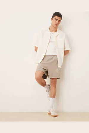 Calvin Klein Jerseyshorts med logodetalje-Grøn