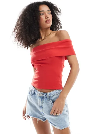 Hollister Offshoulder-top med korte ærmer