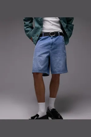 Carhartt Mellemvasket blå enkle jorts i denim