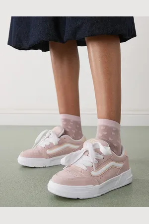 Vans Hylane - Lyserøde og chunky sneakers i ruskind